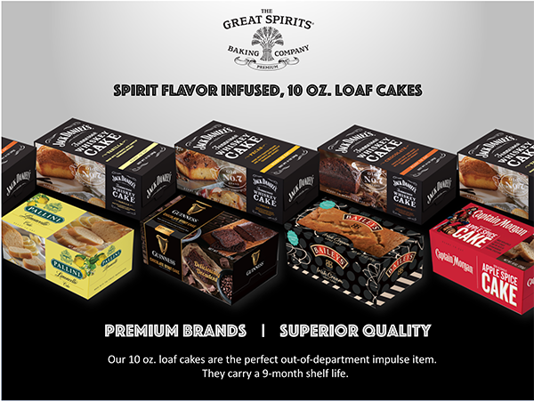 In preparation for the holiday season, Great Spirits Baking Company has added a new line of loaf cakes to its portfolio