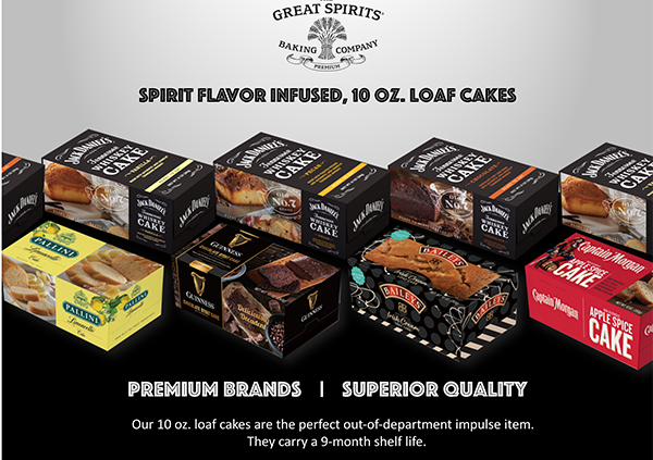 In preparation for the holiday season, Great Spirits Baking Company has added a new line of loaf cakes to its portfolio